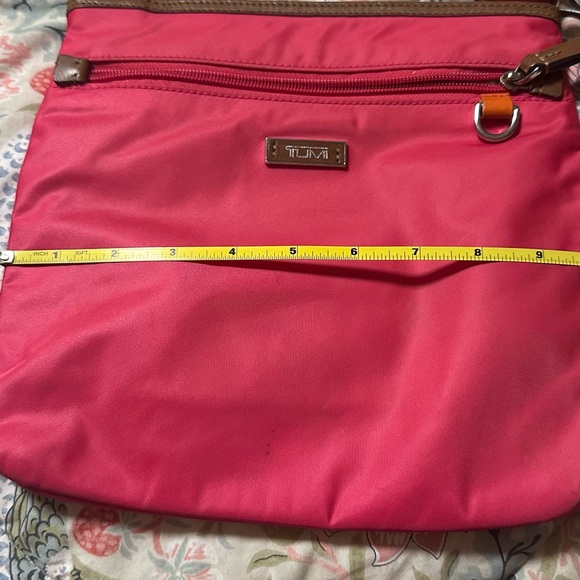 Tumi pink purse 10x9 1/2 - Picture 7 of 10